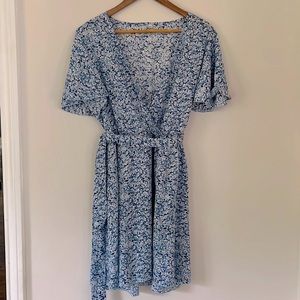 Floral wrap dress